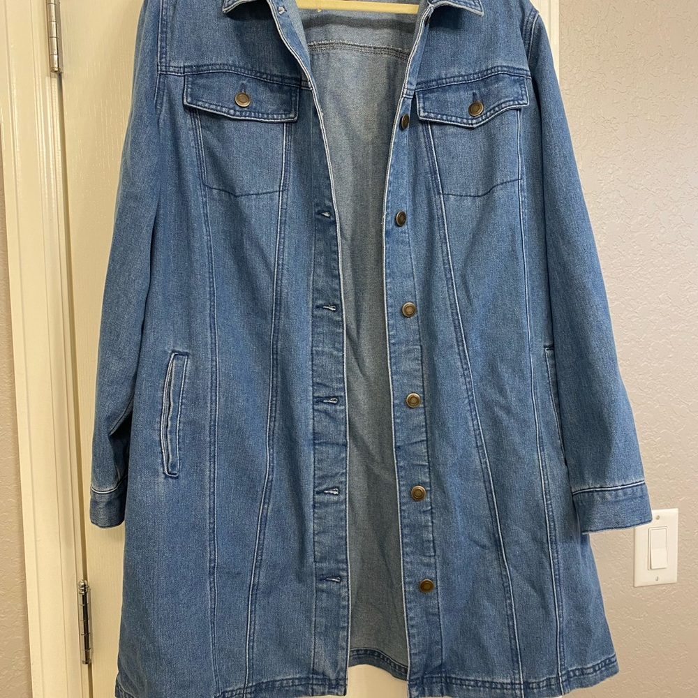Jessica London Classic Blue Jean Jacket